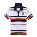 100% Cotton Stripe Pique Polo Shirt